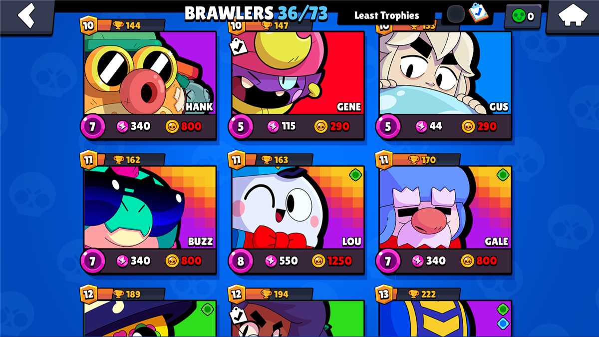 Game account sale Brawl Stars